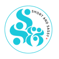Short & Sassy logo featuring a stylised SS& icon with the full brand name “Short & Sassy,” representing bold, creative branding and graphic design services.