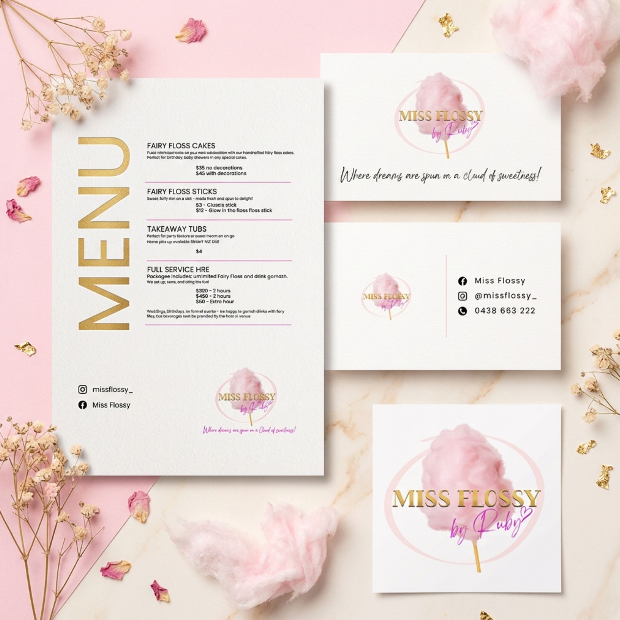 miss flossy branding